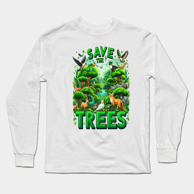 Guardians of the Green Realm Long Sleeve T-Shirt by coollooks